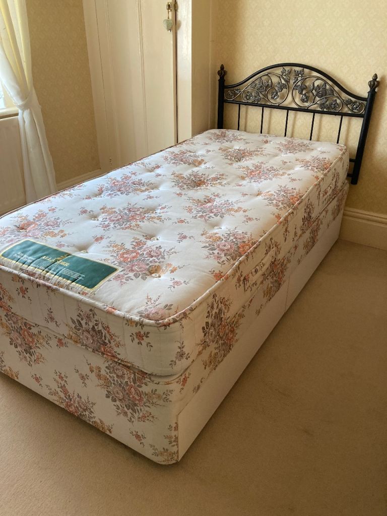 Sleep Eezee Allander Single 2 drawer Divan Bed with Mattress and Headboard
