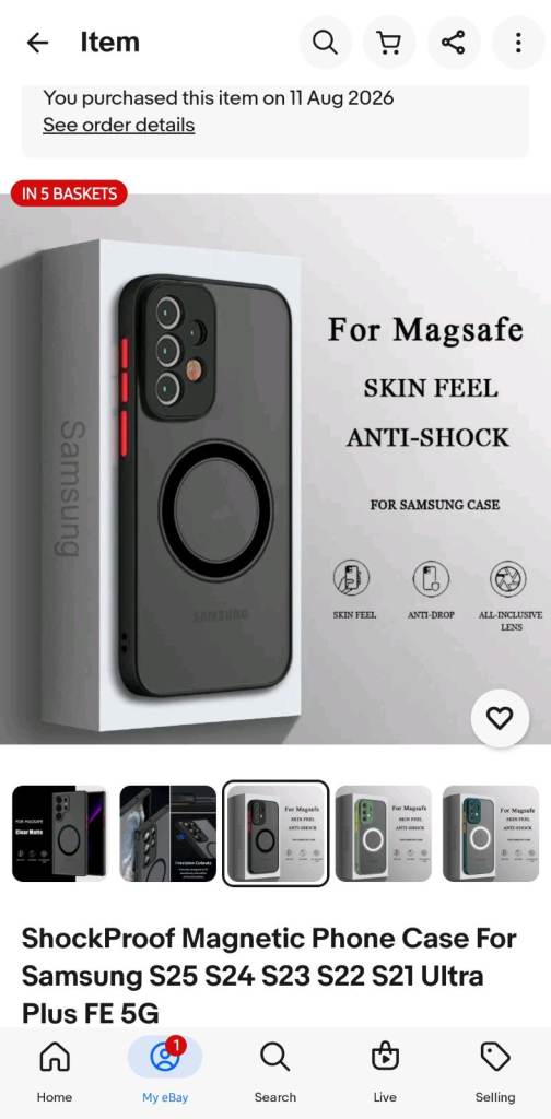 Brand New ShockProof Magnetic Phone Case for Samsung S25 S24 S23 S22 S21 Ultra Plus FE 5G
