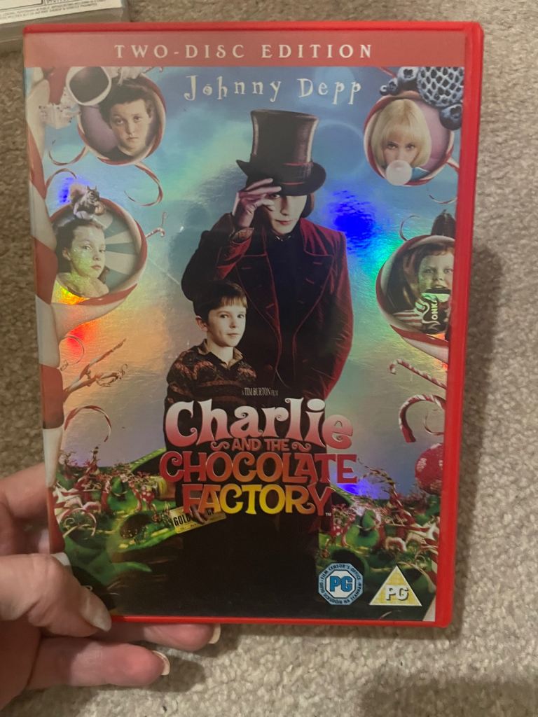 Charlie and the chocolate factory dvds 