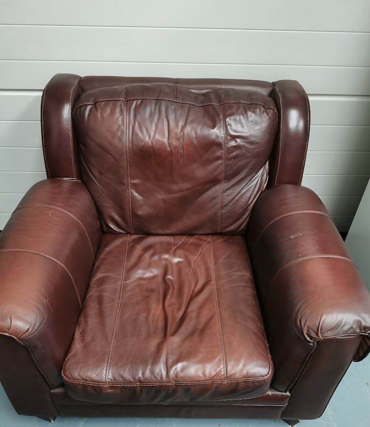 Large Leather Armchair