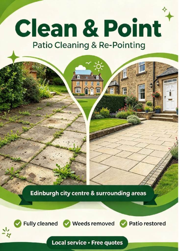 Clean & point (local patio cleaning service based in Polwarth)