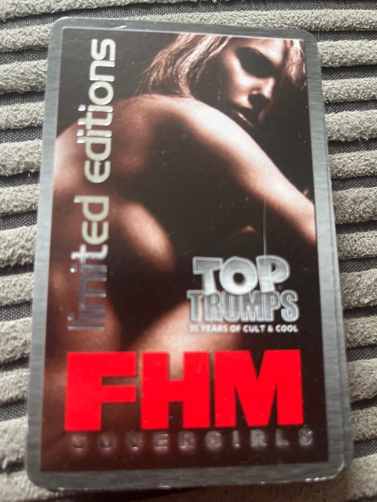 Top Trumps FHM Covergirls Limited Edition Card Game