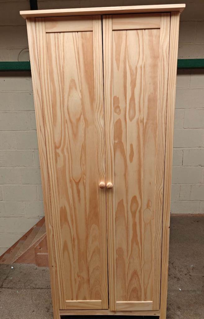 Pine Single Wardrobe 