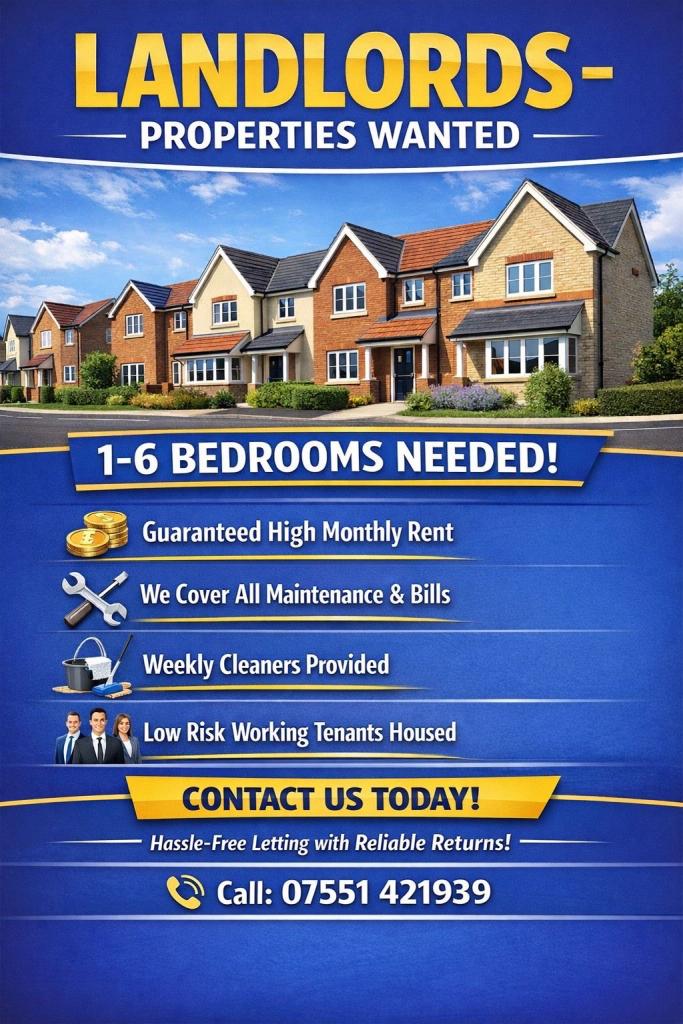 Properties/Flats Wanted 
