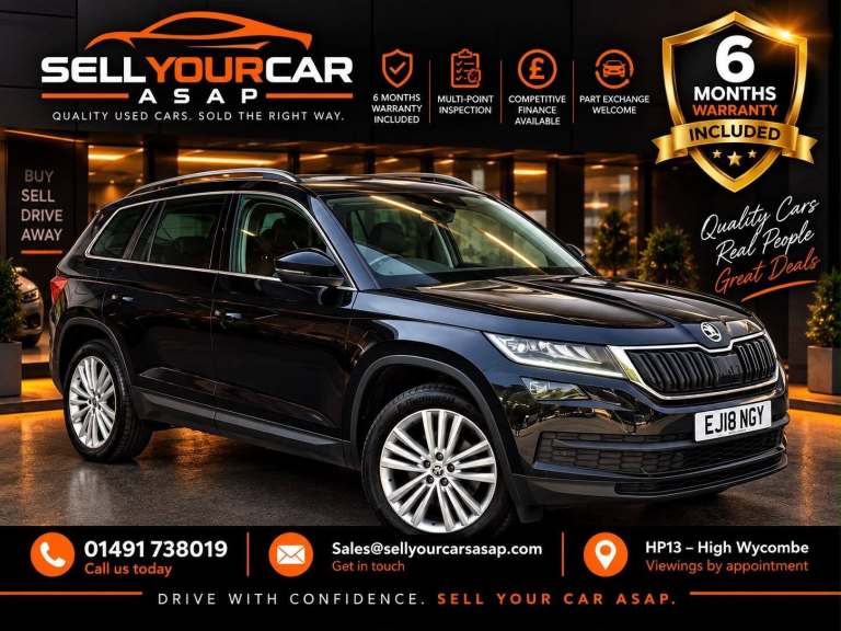 2018 Skoda Kodiaq 1.4 TSI ACT SE L DSG Euro 6 (s/s) 5dr (7 Seat) ESTATE Petrol Automatic