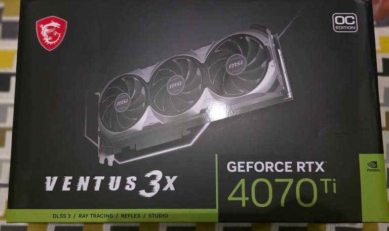  MSI NVIDIA 4070 TI Ventus 3X OC 12GB