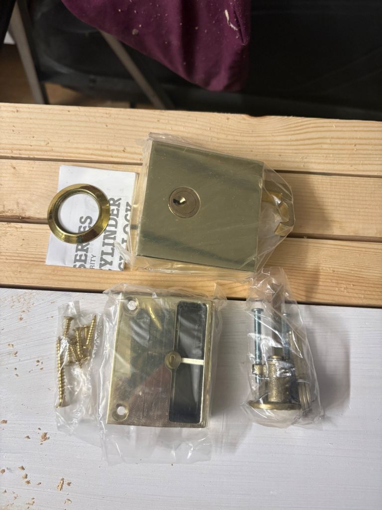 Brass double draw back Yale locks for sale 