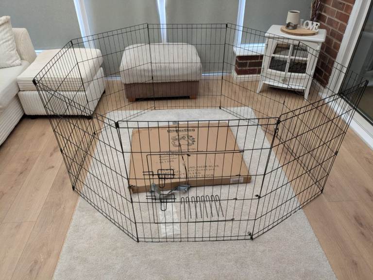 8 Panel Playpen for Dogs, Puppies, Cats, Rabbits etc