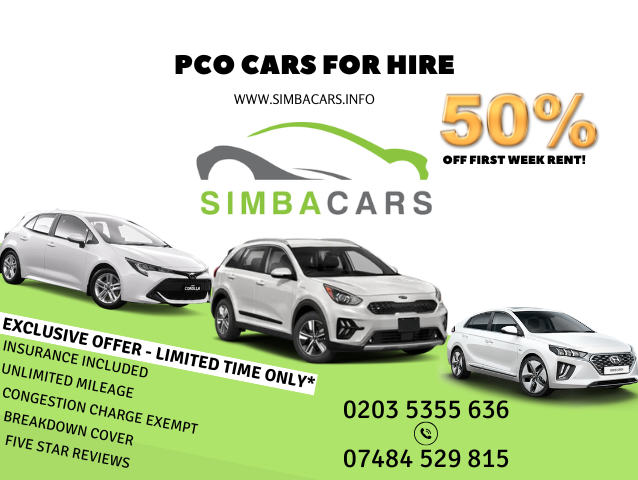 CHEAP PCO CAR HIRE | UBER READY EV'S & HYBRIDS | COMPETITIVE RATES | ALL INCLUSIVE PACKAGE DEAL |