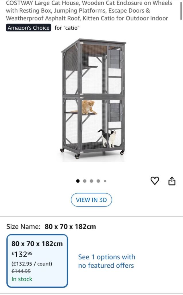 Cattery Catio cat cage /pen 