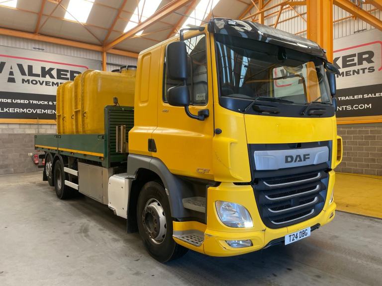 DAF CF 410 *EURO 6*, 6X2 DROPSIDE FLATBED C/W MOLASSES TANKS - 2019 - T24 DBG
