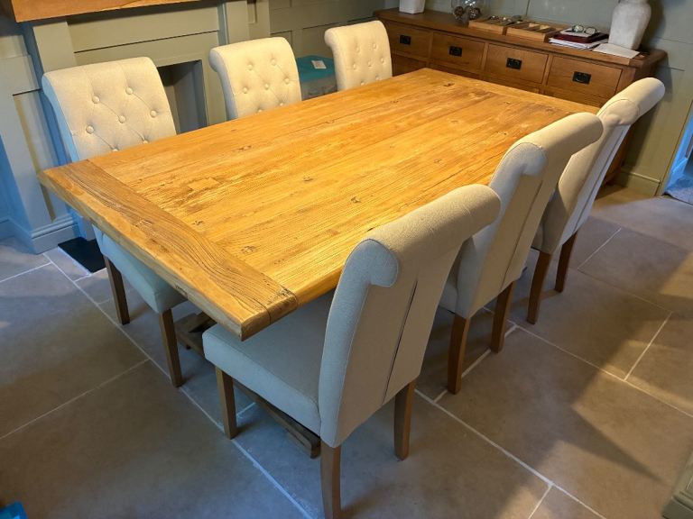 Lovely Barker and Stonehouse reclaimed wood six seater dining table only