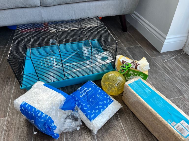 Hamster cage and accessories 