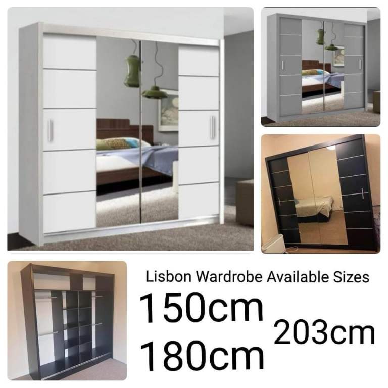 image for GUARANTEED PRICE- BRAND NEW 2 3 DOOR GERMAN SLIDING TWO THREE DOOR WARDROBE IN 4 COLORS *