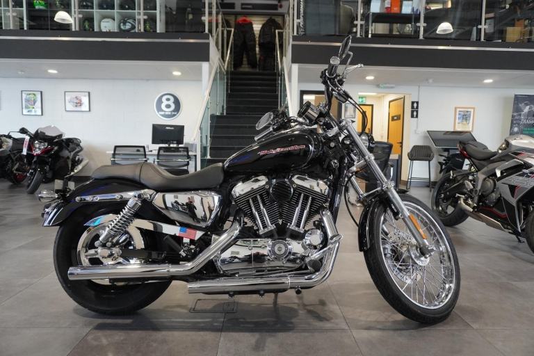 Harley Davidson XL1200 Custom Sport, 2007, Black with just 1782miles Only £6995