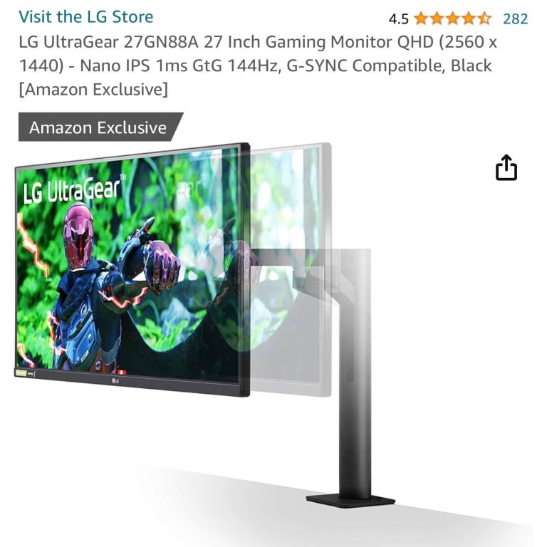 *MINT* LG UltraGear 27GN88A 27” Gaming Monitor QHD (2560x1440)
