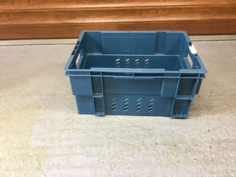 Ex Royal Mail Heavy Duty Plastic Stackable Boxes – Used Condition