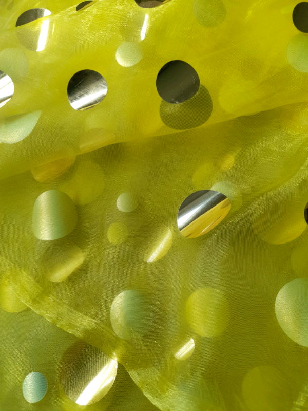 Bright Yellow/Gold Voile Remnant