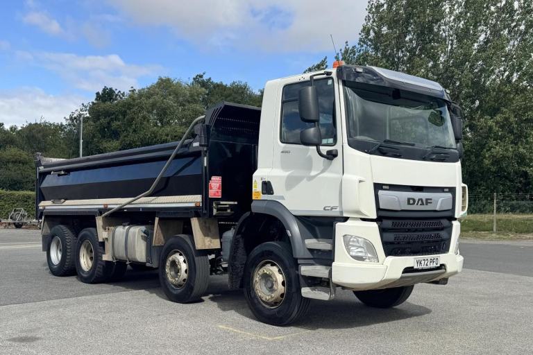 2022 72 plate Euro 6 DAF CF450 8x4 32t Tipper