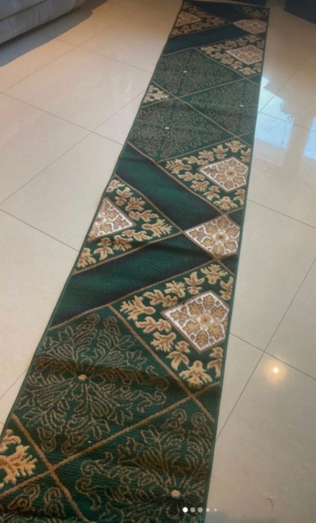 New Magic Long Runner Rug Size 320 × 60 cm Green/Gold