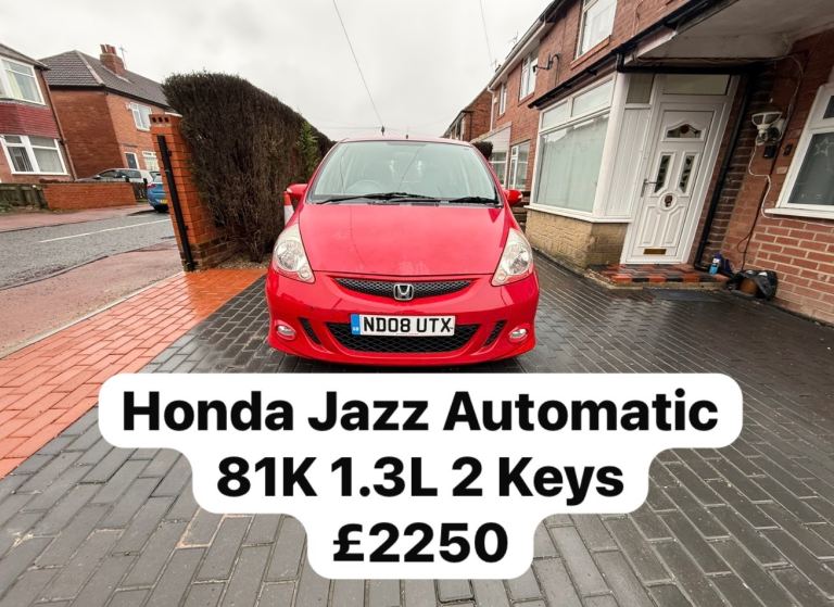 Automatic 2008 Honda Jazz 81K 5 Door 1.3 Low Tax cheap Insurance Long MOT