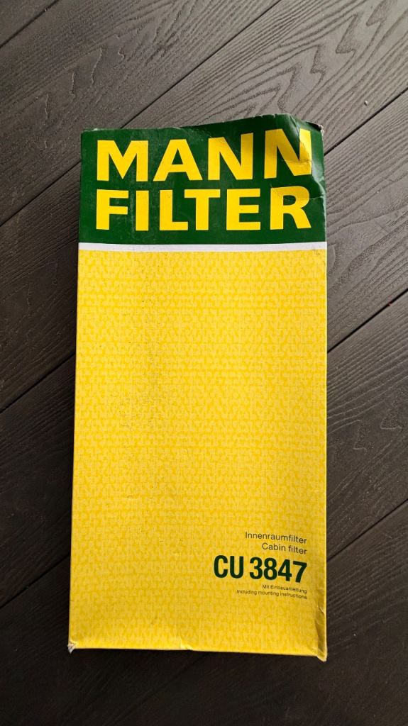 Pollen / Cabin Filter CU3847 Mann 6447YK 6479A6 6447YJ