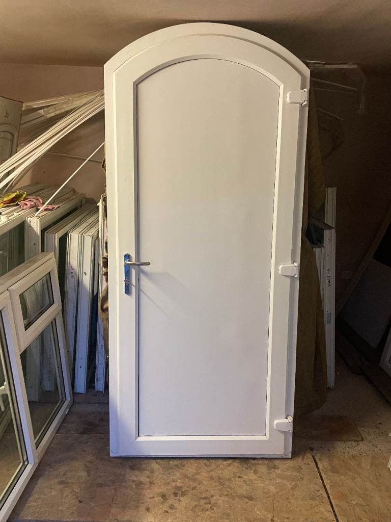UPVC DOOR 214 x 95 cm - UPVC PANEL DOOR  - OPENS OUTWARDS (REF: DX45)