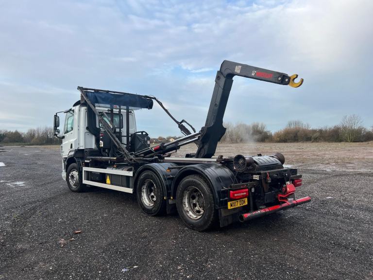DAF TRUCKS CF 410 6x4 HOOKLOADER WITH VBG DRAWBAR , FULL MOT