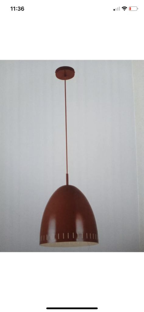  Debenhams Terracotta light fittings.