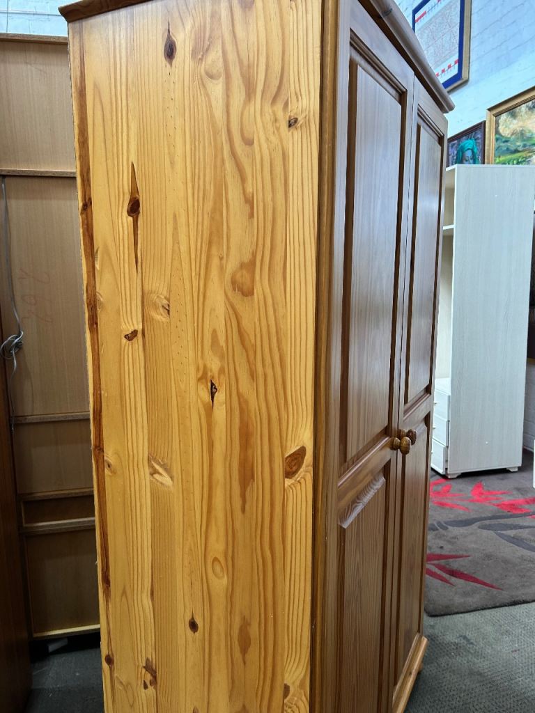 Two Door Pine Wardrobe £130