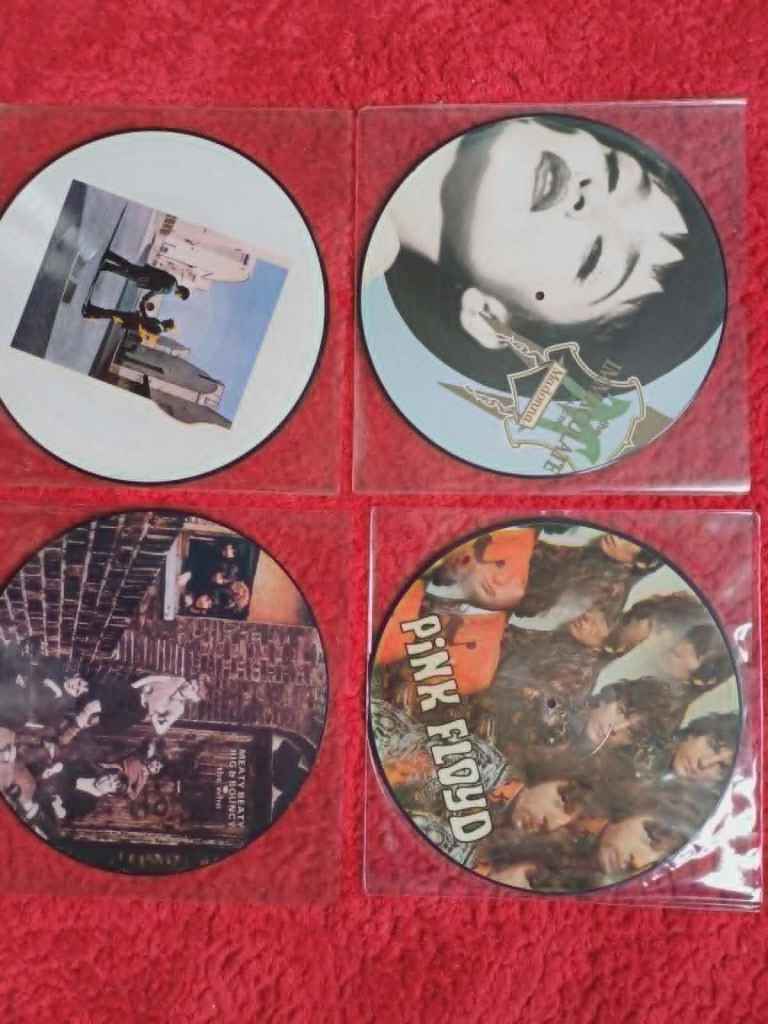 3 PICTURE DISC VINYLS / PINK FLOYD X 2 + THE WHO 
