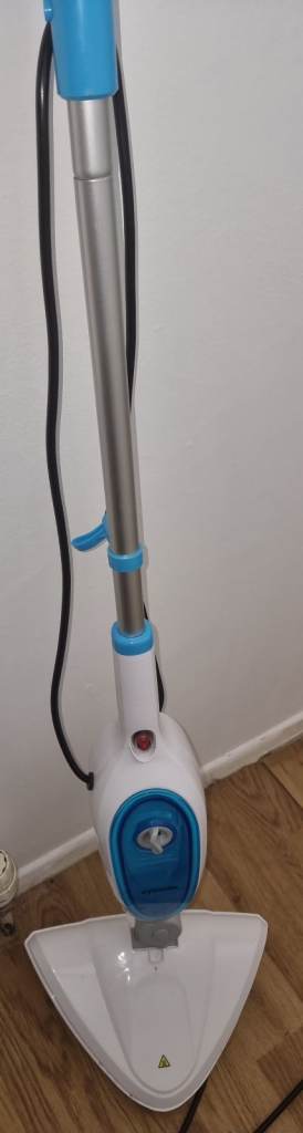 Steam Mop Cleaner – White and Blue, Good Condition