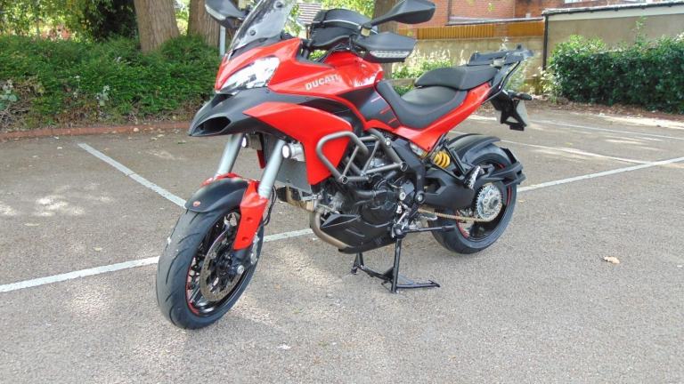 Ducati Multistrada 1200S Granturismo 2014 full luggage spec Italian tourer 