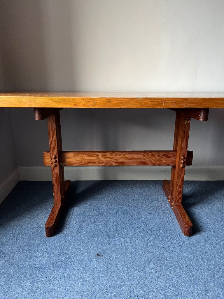 Hand made pine table