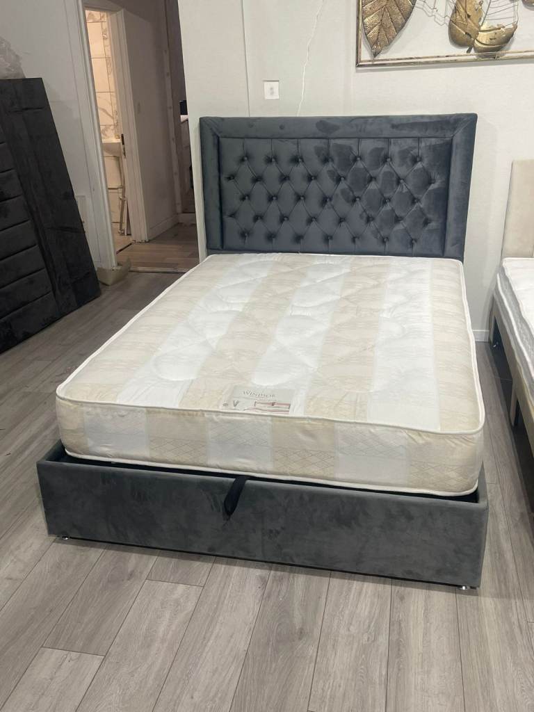 >>>🚛Luxury Beds 😘DIVAN 4FT Small Double Bed Base with Mattress & Storage Drawers 💥15% OFF❤️