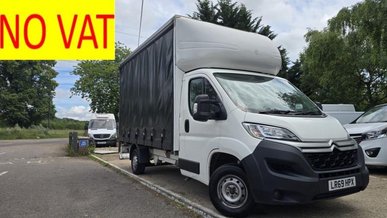 2019 Citroen Relay 2.0 BlueHDi 35 Plus CURTAINSIDE TAIL LIFT (NO VAT) CHASSIS CAB Diesel Manual
