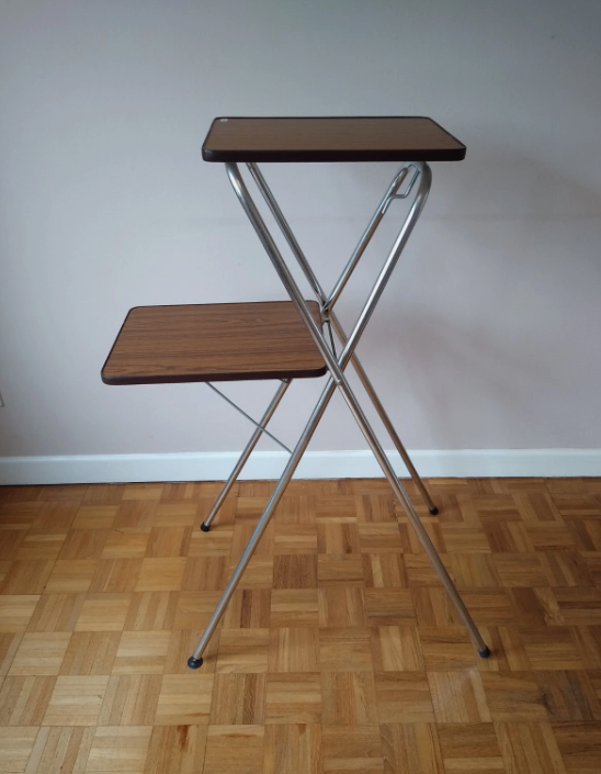 Vintage slide or cine film projector foldable stand. Reduced