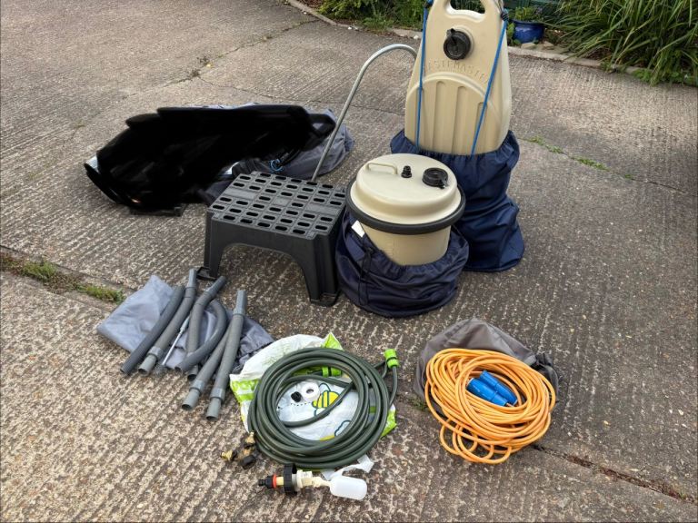 Caravan accessories aqua roll wastemaster leads etc
