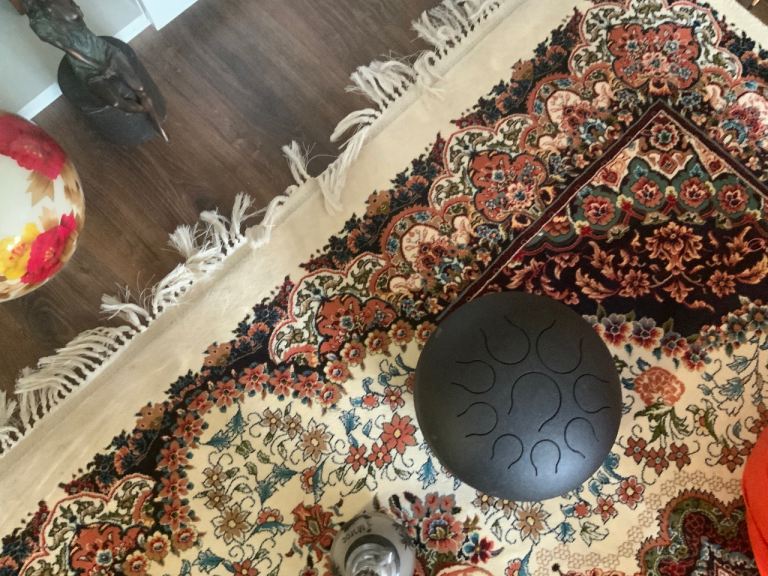 Black Steel Tongue Drum – Good Condition