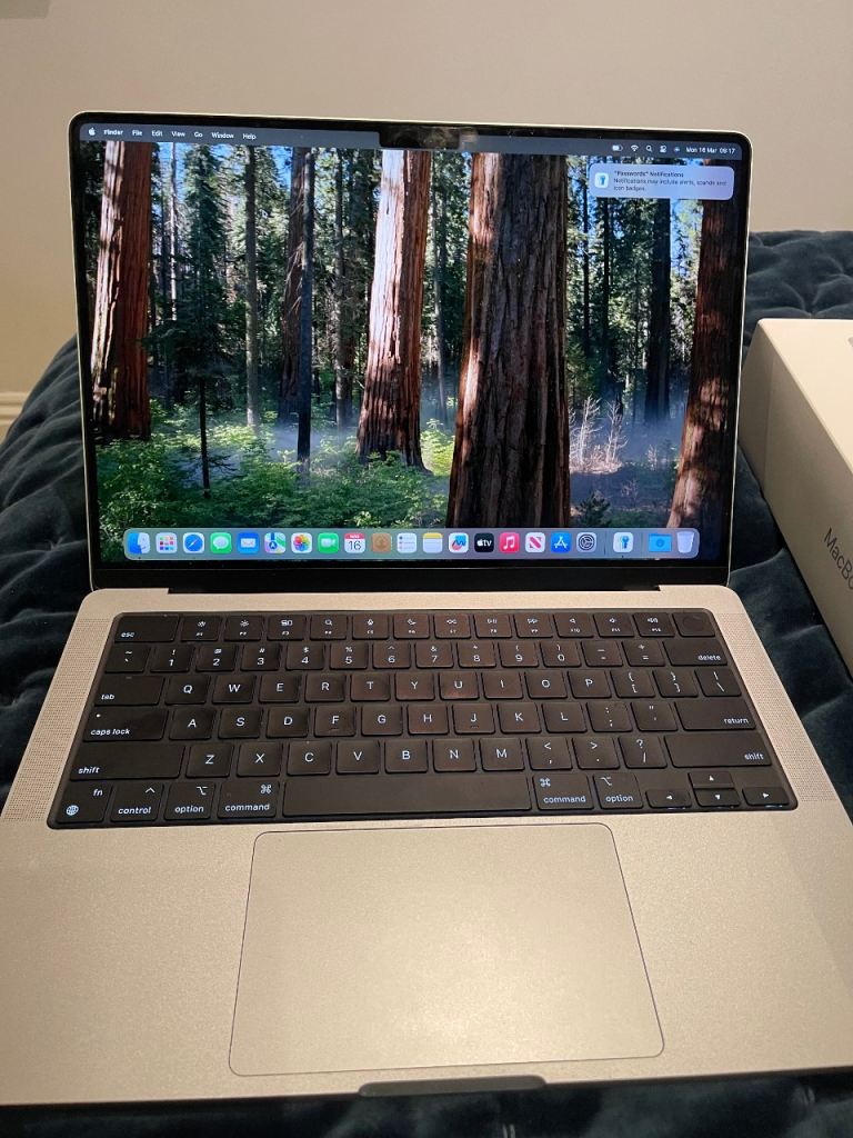 MacBookPro M4 - barely used since opened last November 2025. Excellent condition. 100% battery. 