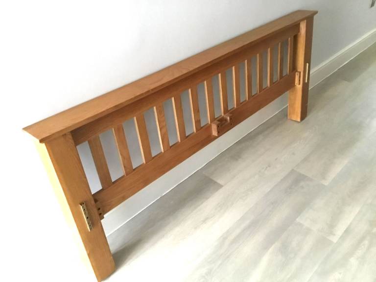 Wooden Bed Headboard 1.63 meters Wide x 650mm High  64 1/8in Wide x 25 1/2in High. 