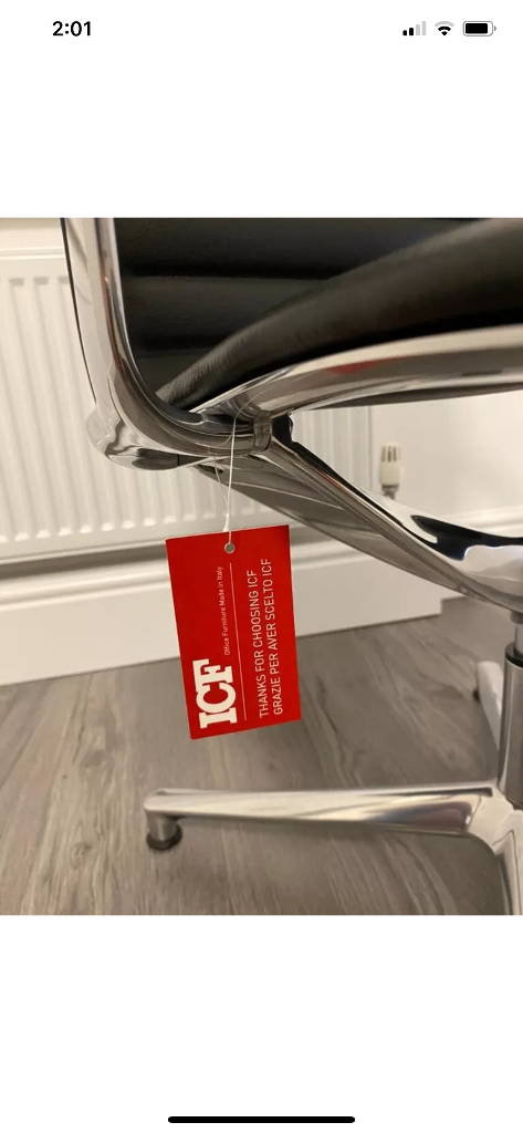 Icf Vitra Eames ae08 new leather chair aluminium frame