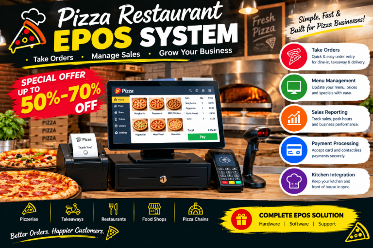 Pizza Restaurant EPOS System  SPECIAL OFFER: 50%–70% OFF
