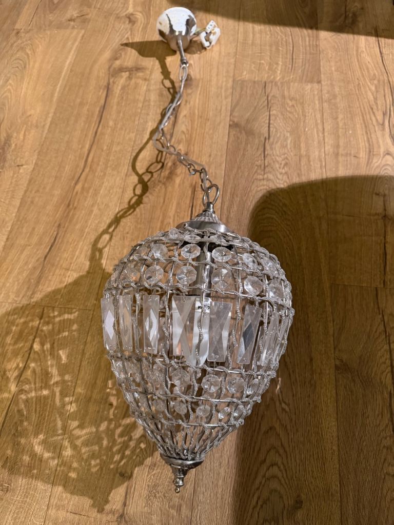 Crystal chandelier ceiling