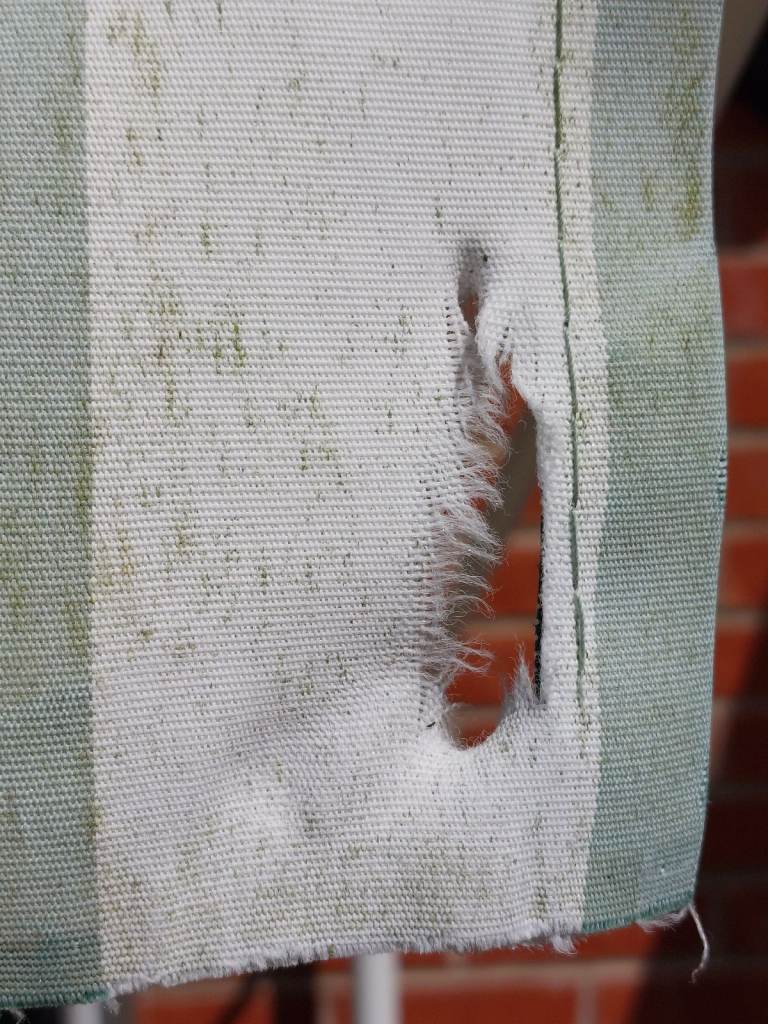 3.0m Manual Awning, Green and White