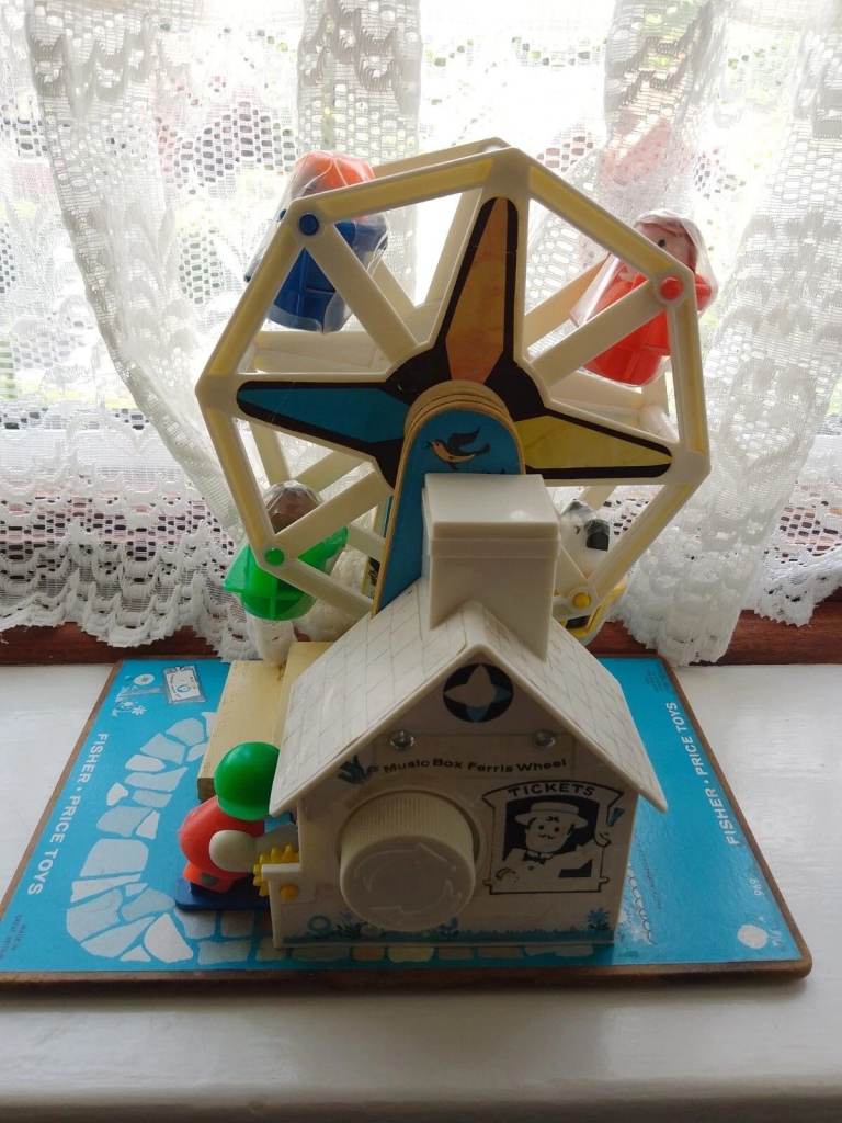 Vintage 1966 Fisher Price Musical Ferris Wheel with figures.  COLLECT FROM SOUTH CROYDON CR2