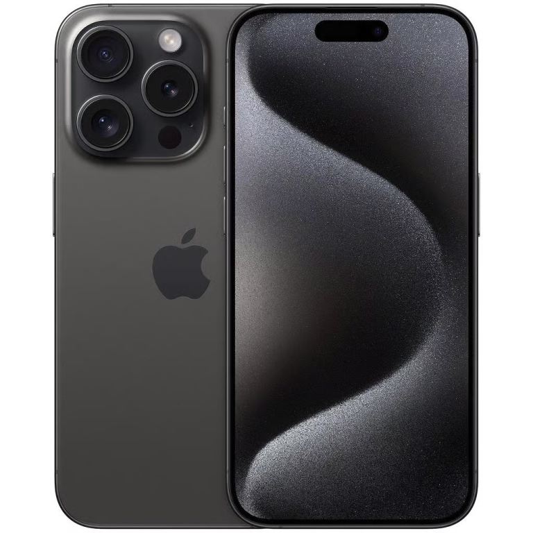 Apple iPhone 15 128GB, Black Titanium, Unlocked, 90% Battery Health