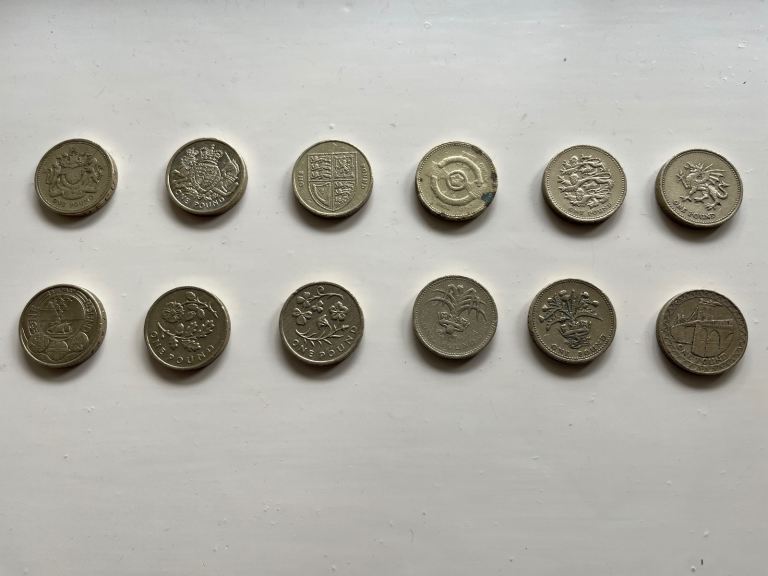 image for Old £1 coins - £2 each