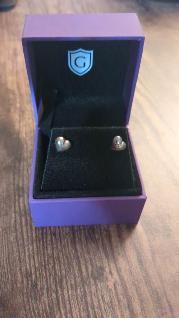 Gemporia Heart Shaped Earrings - New in Box