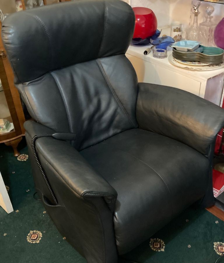 Leather electric recliner chair